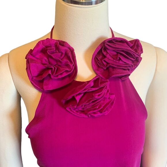 Alice + Olivia Silk Dress Fuchsia - Picture 4 of 7